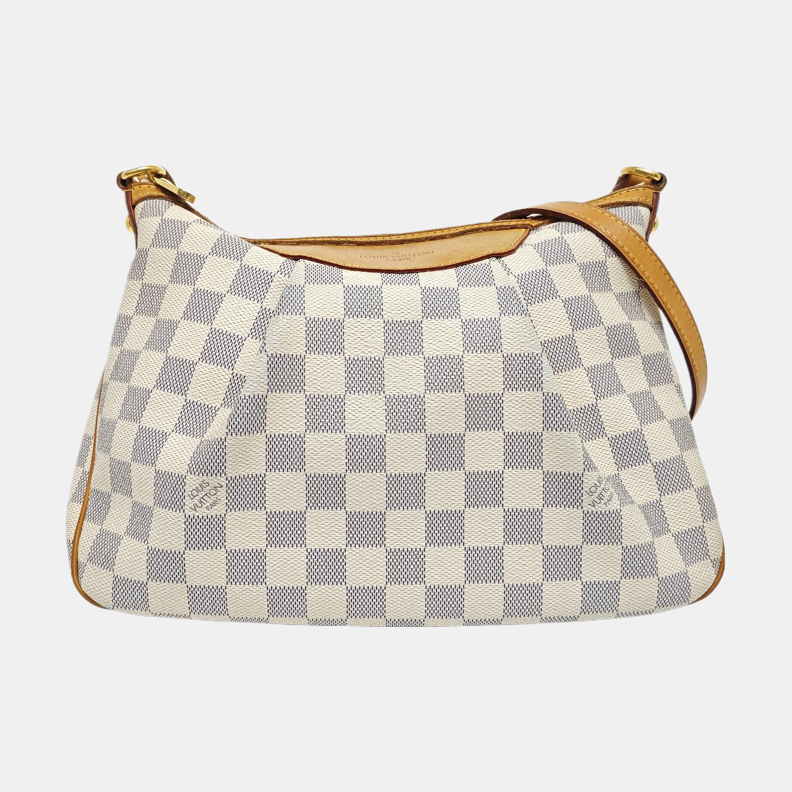 SIRACUSA PM Damier Azur Coated Canvas White