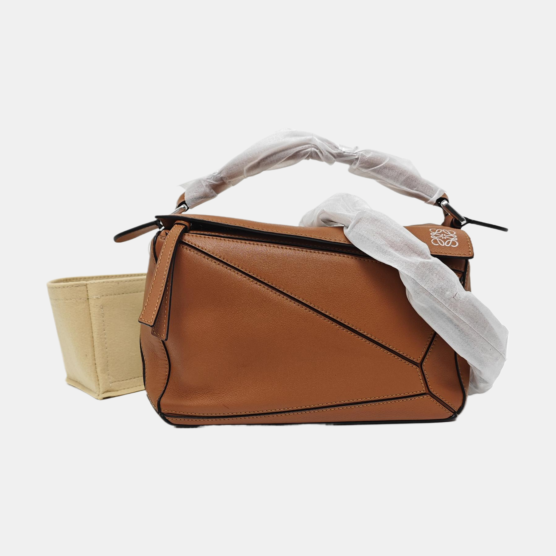 Puzzle Small Calfskin Brown