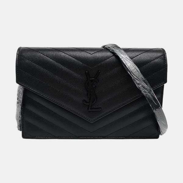MONOGRAM WOC Chevron Calfskin Black