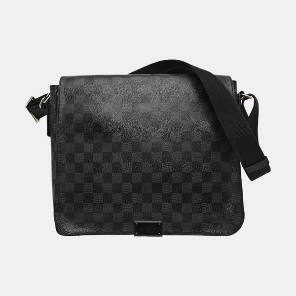 DISTRICT MM Damier Graphite Coated Canvas Gray