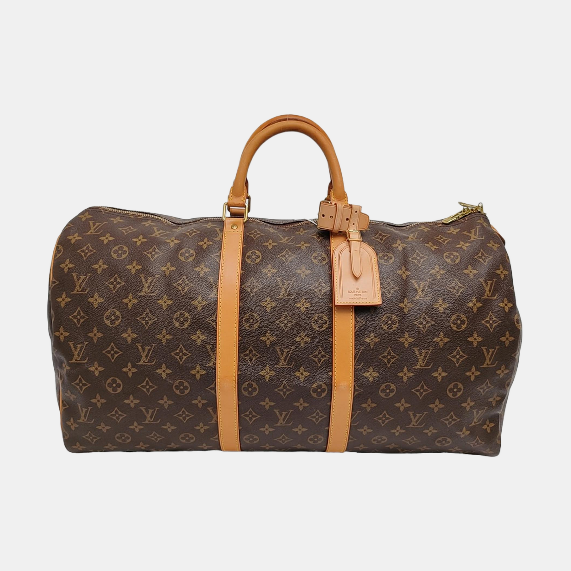 SAC SOUPLE Monogram Coated Canvas Brown