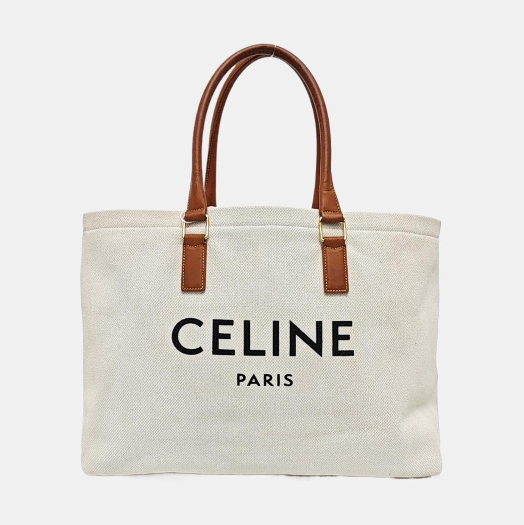 CABAS CELINE Large Canvas White