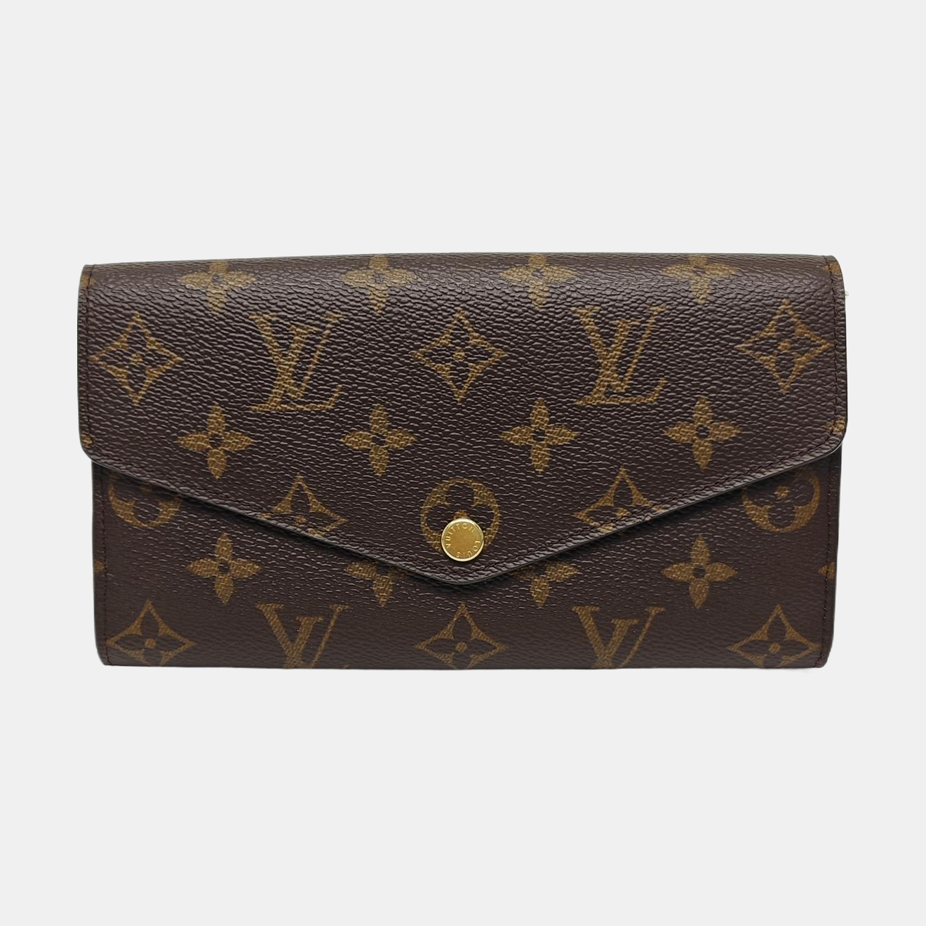 JEANNE Monogram Coated Canvas Brown Wallet