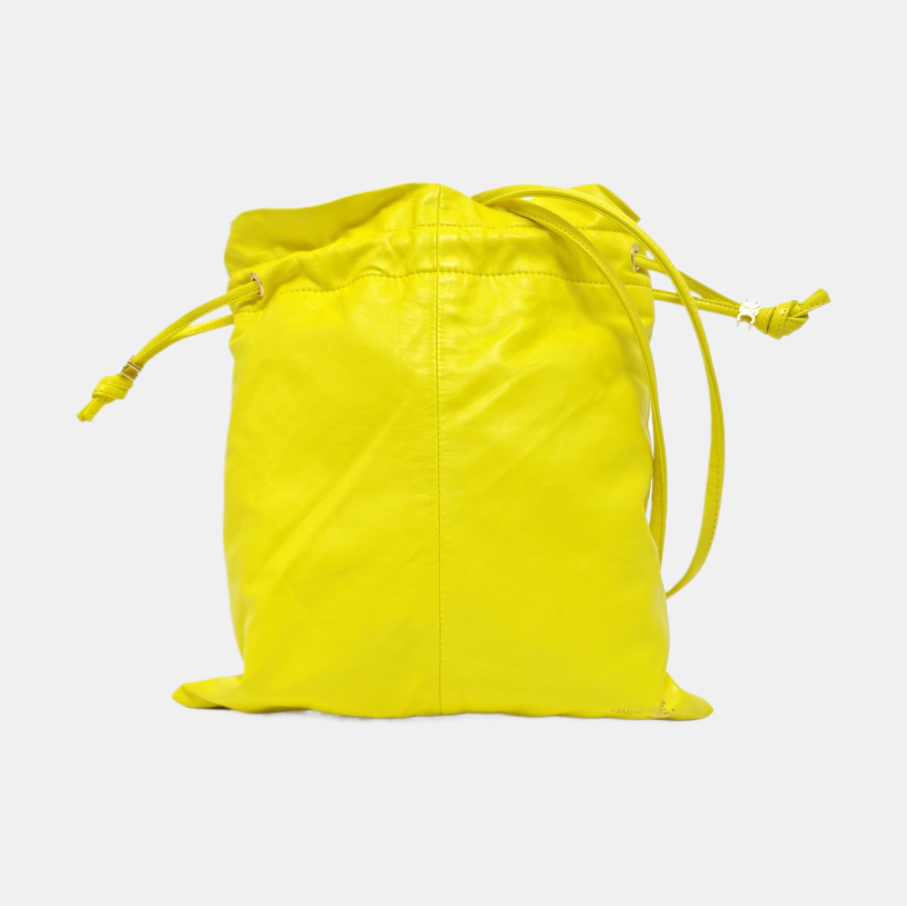 CRYSTAL POUCH Small Lambskin Yellow