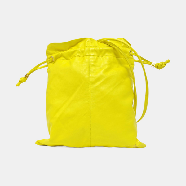 CRYSTAL POUCH Small Lambskin Yellow