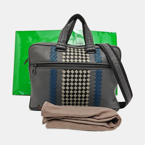 Calfskin Crossbody Bag Gray