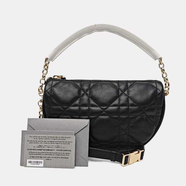 Dior Vibe Hobo Quilted Lambskin Black