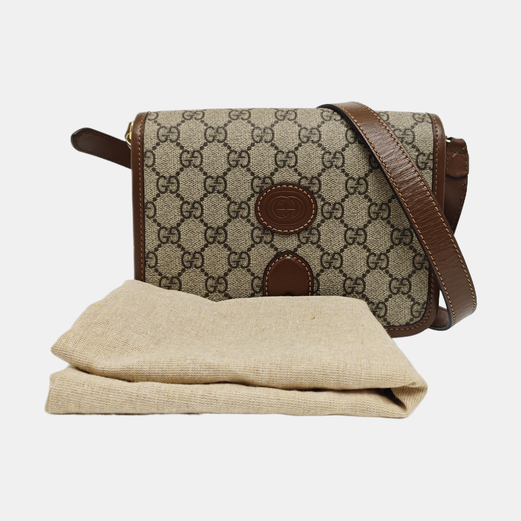 Retro Mini Monogram Coated Canvas Beige