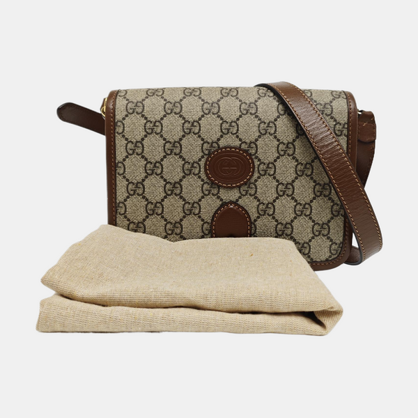 Retro Mini Monogram Coated Canvas Beige