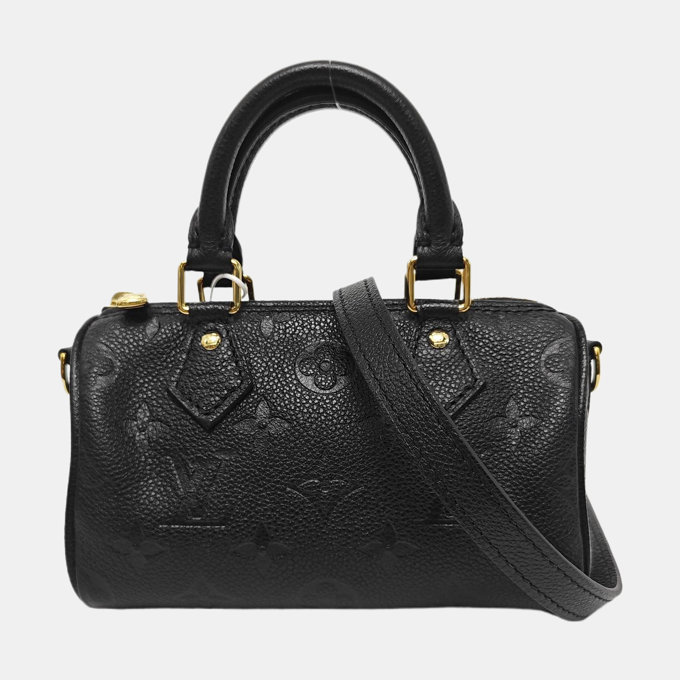SPEEDY Nano Monogram Calfskin Black