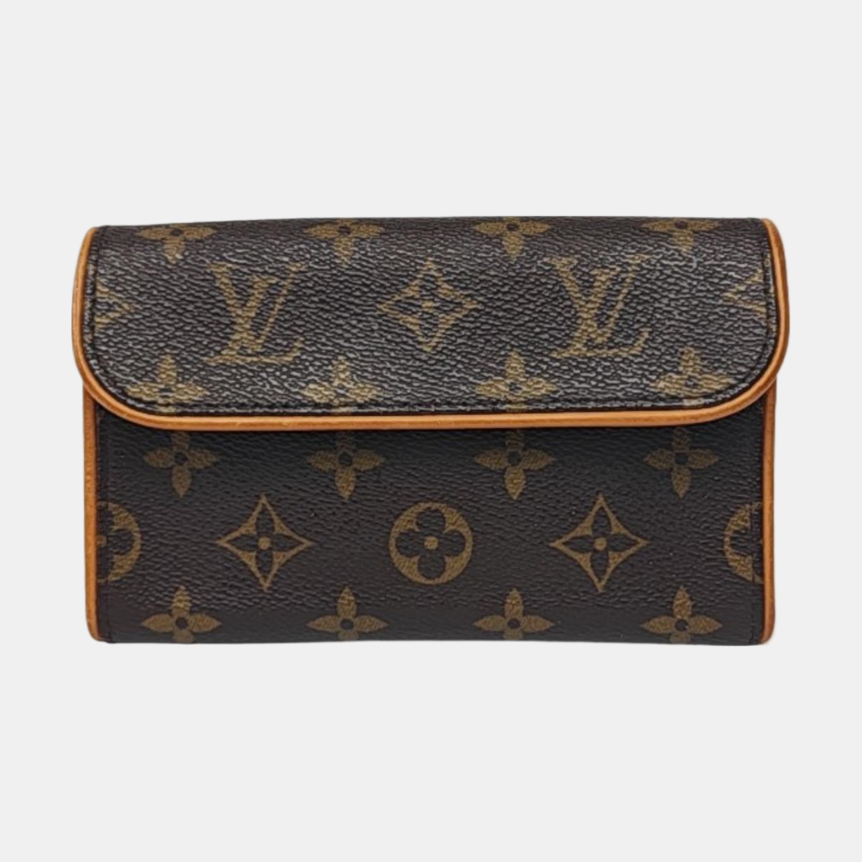 FLORENTINE Monogram Coated Canvas Brown