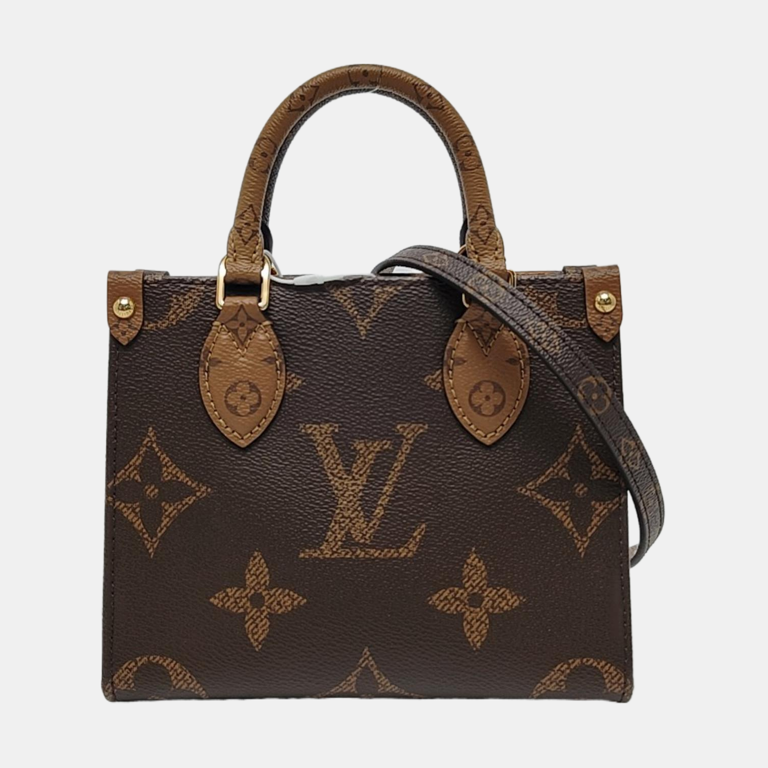 ONTHEGO BB Monogram Coated Canvas Brown