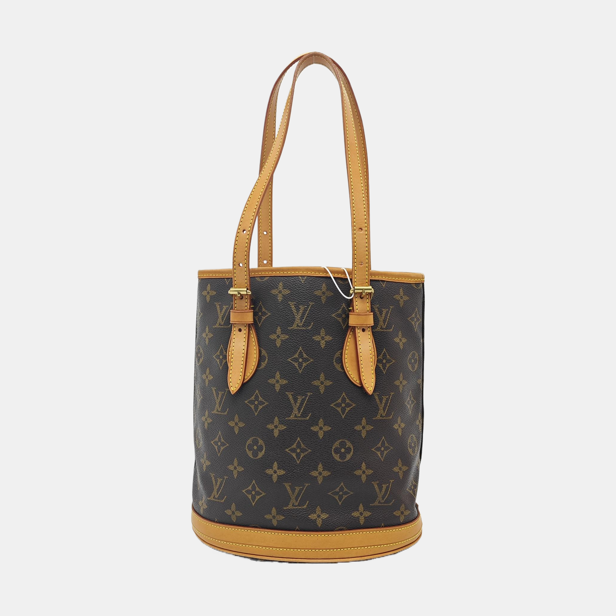 BUCKET PM Monogram Coated Canvas Brown