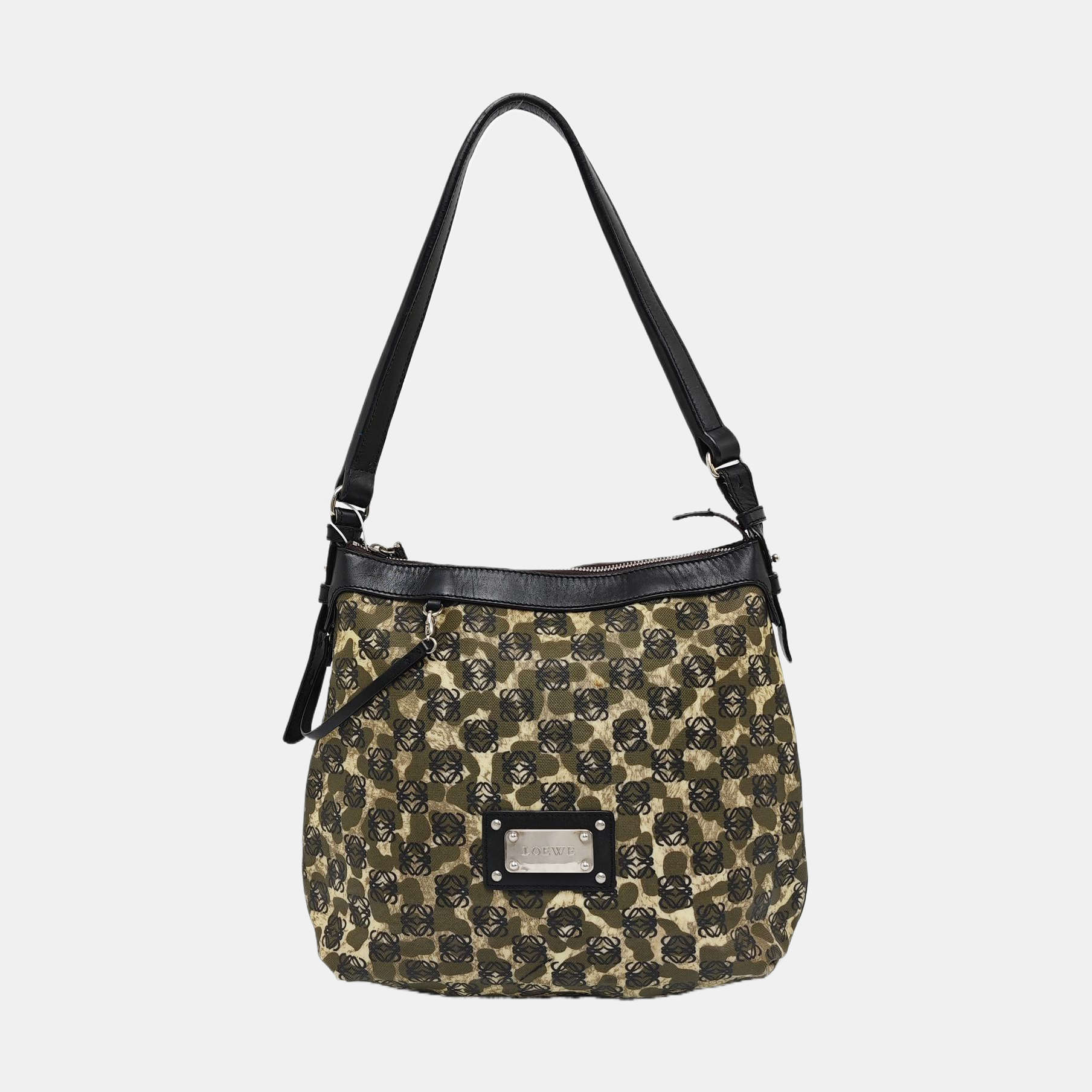 Coated Canvas Tote Bag Green