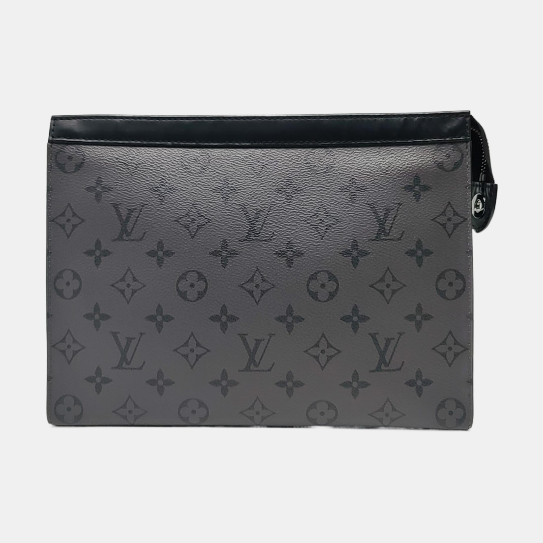 Pochette Voyag MM Monogram Coated Canvas Gray