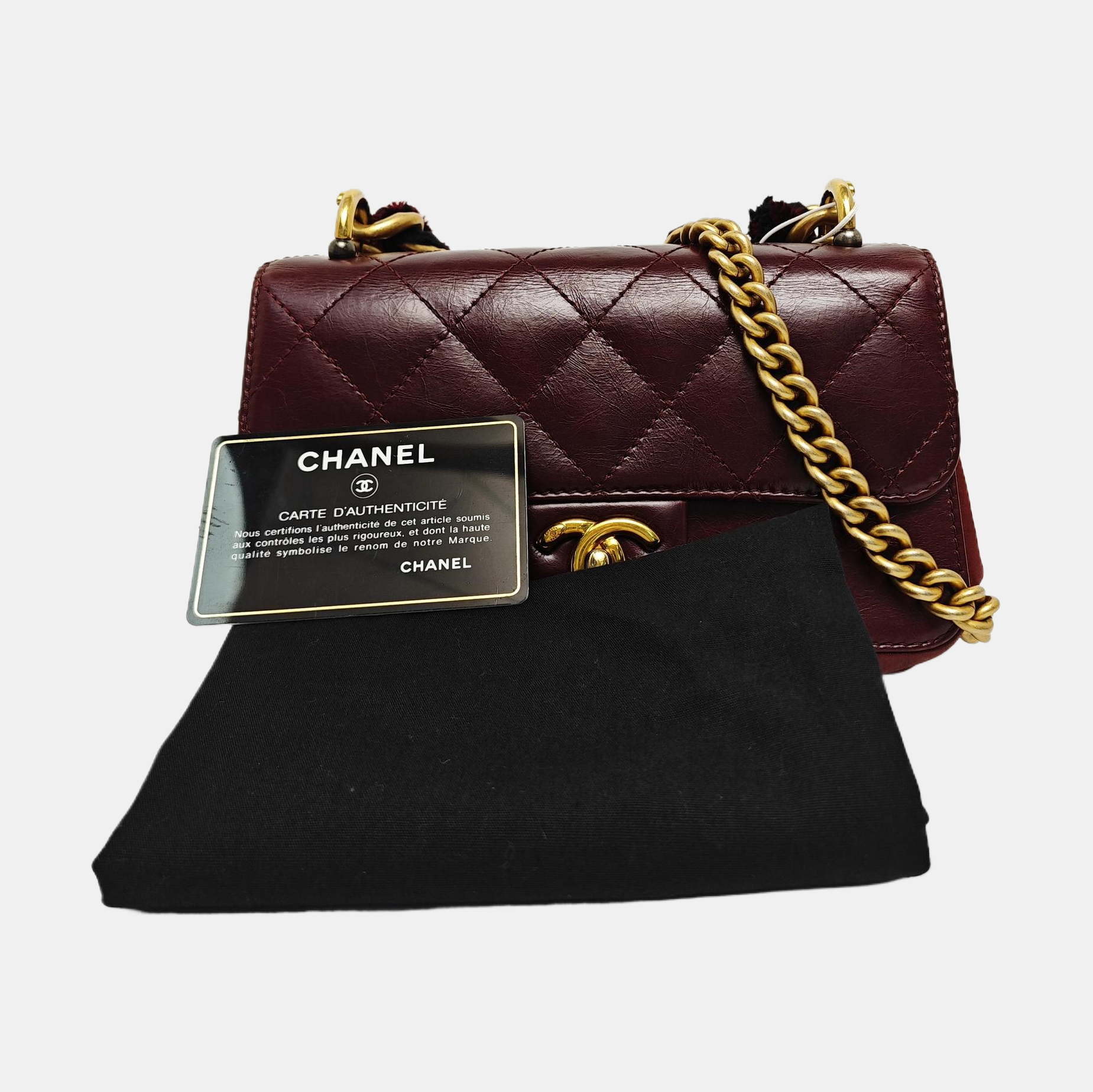 Quilted Calfskin Red