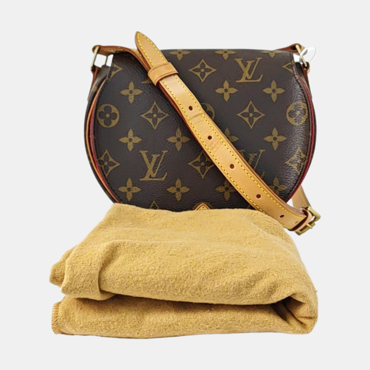 TAMBOURINE Monogram Coated Canvas Brown