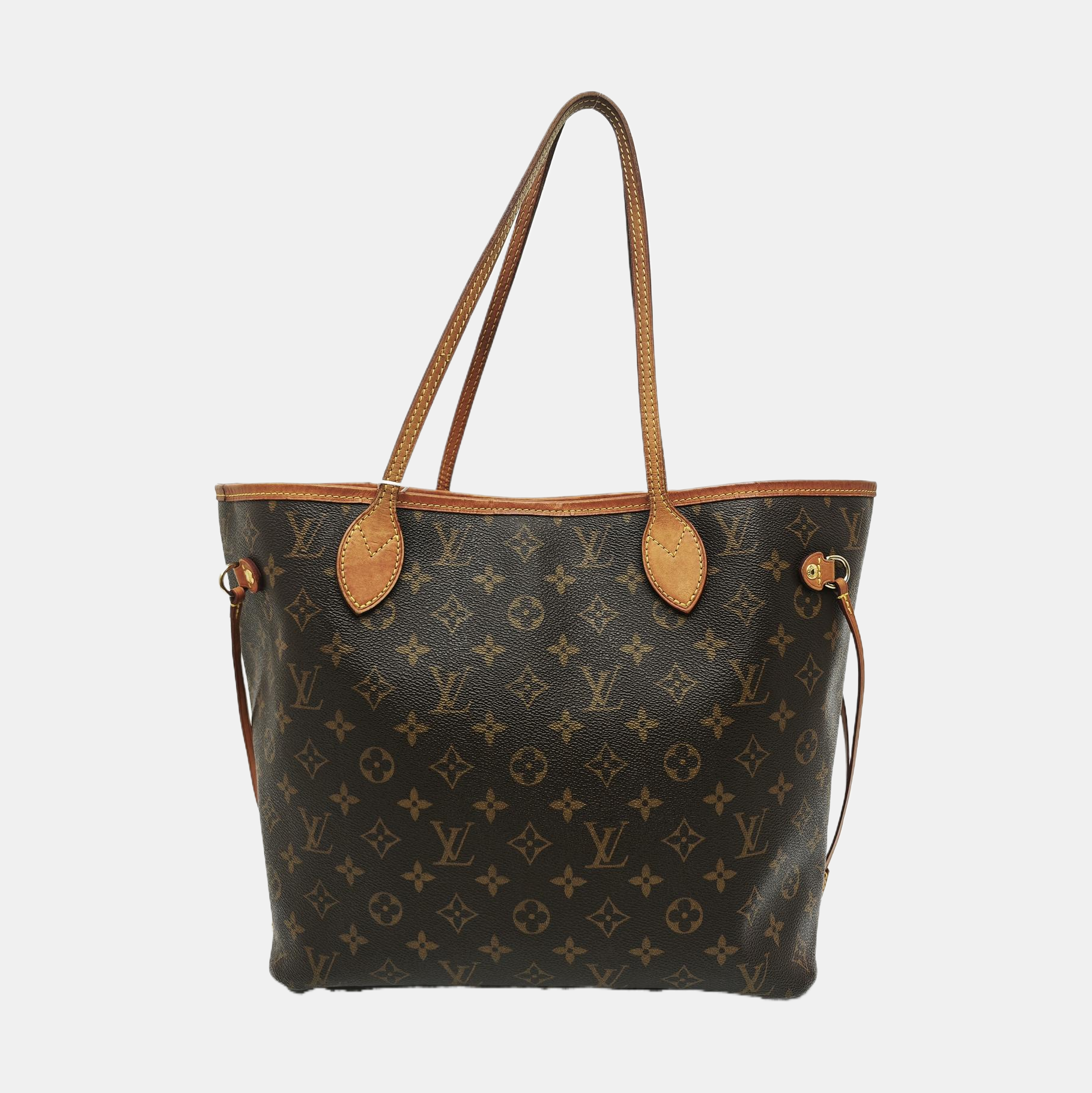 NEVERFULL MM Monogram Coated Canvas Brown