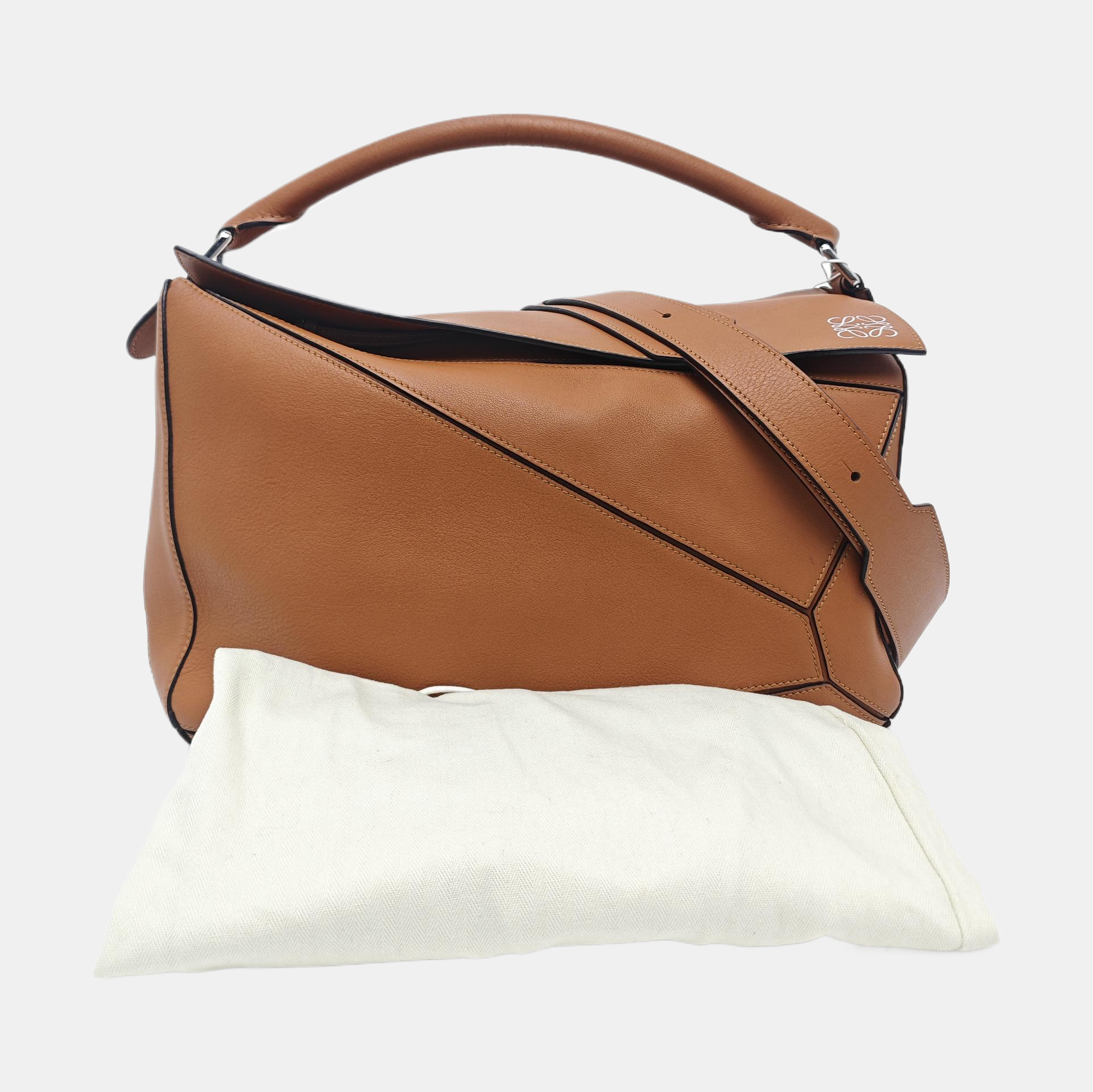 Puzzle Large Calfskin Brown