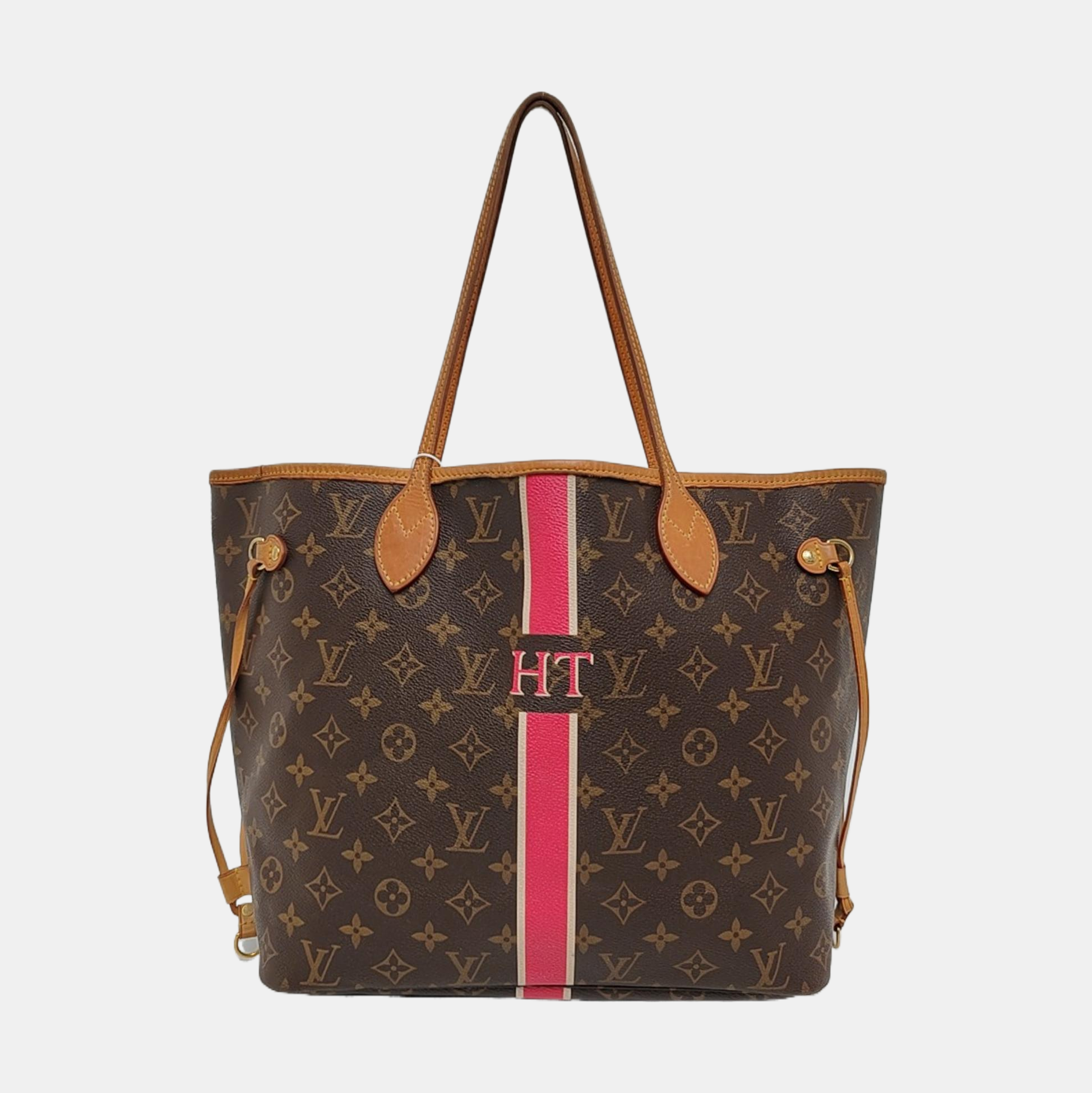 NEVERFULL MM Monogram Coated Canvas Brown