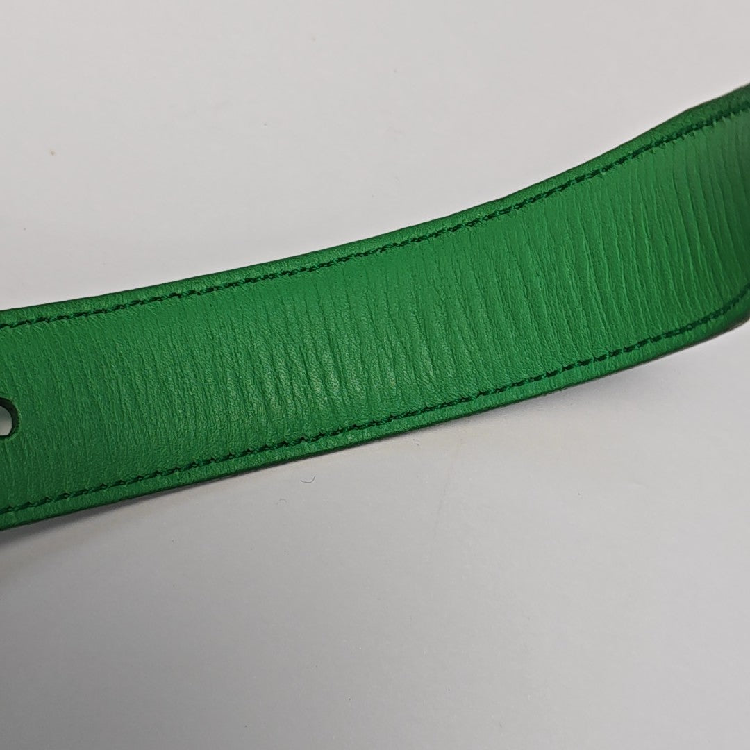 Leather Belt Green