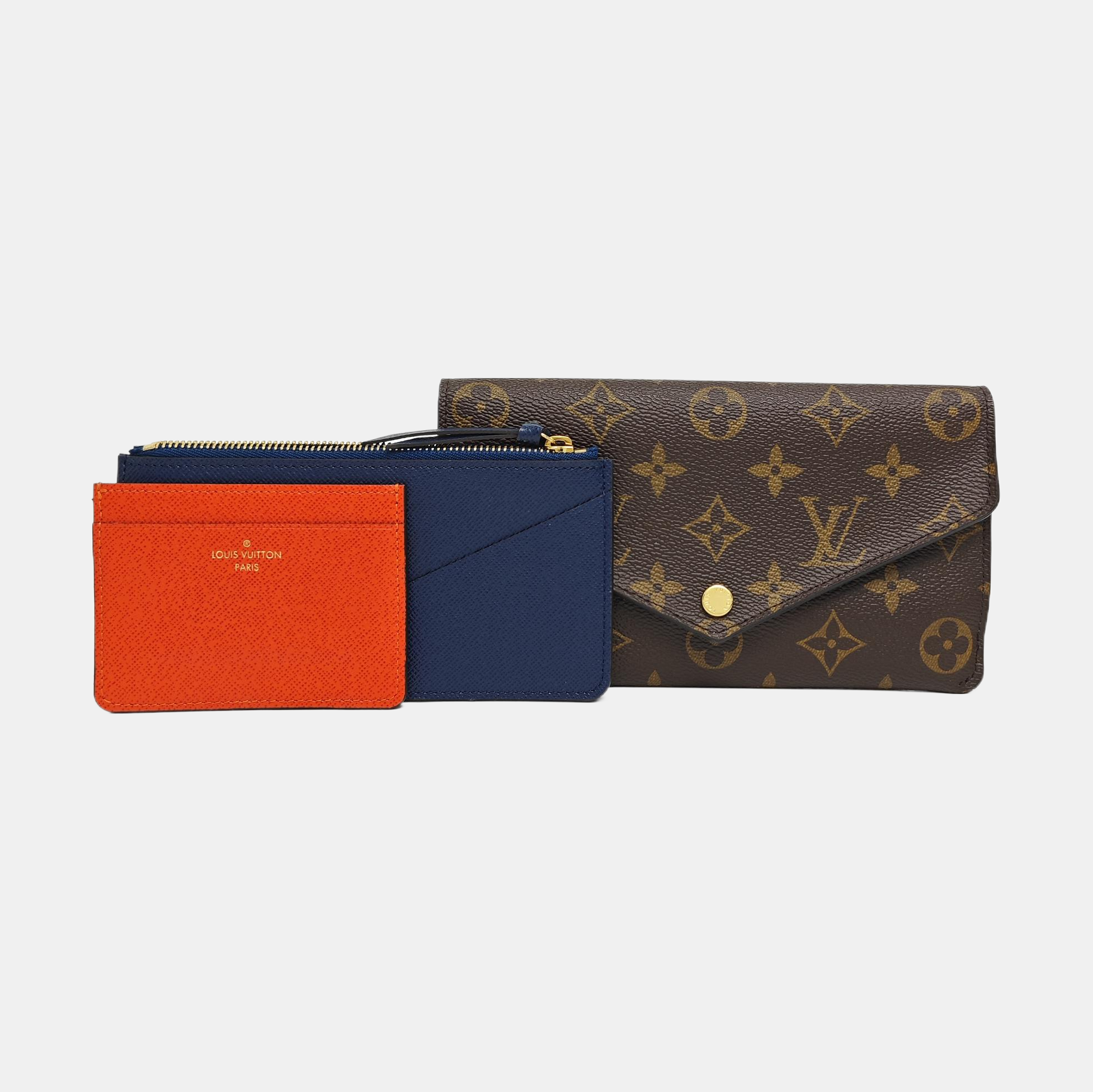 JEANNE Monogram Coated Canvas Brown Wallet