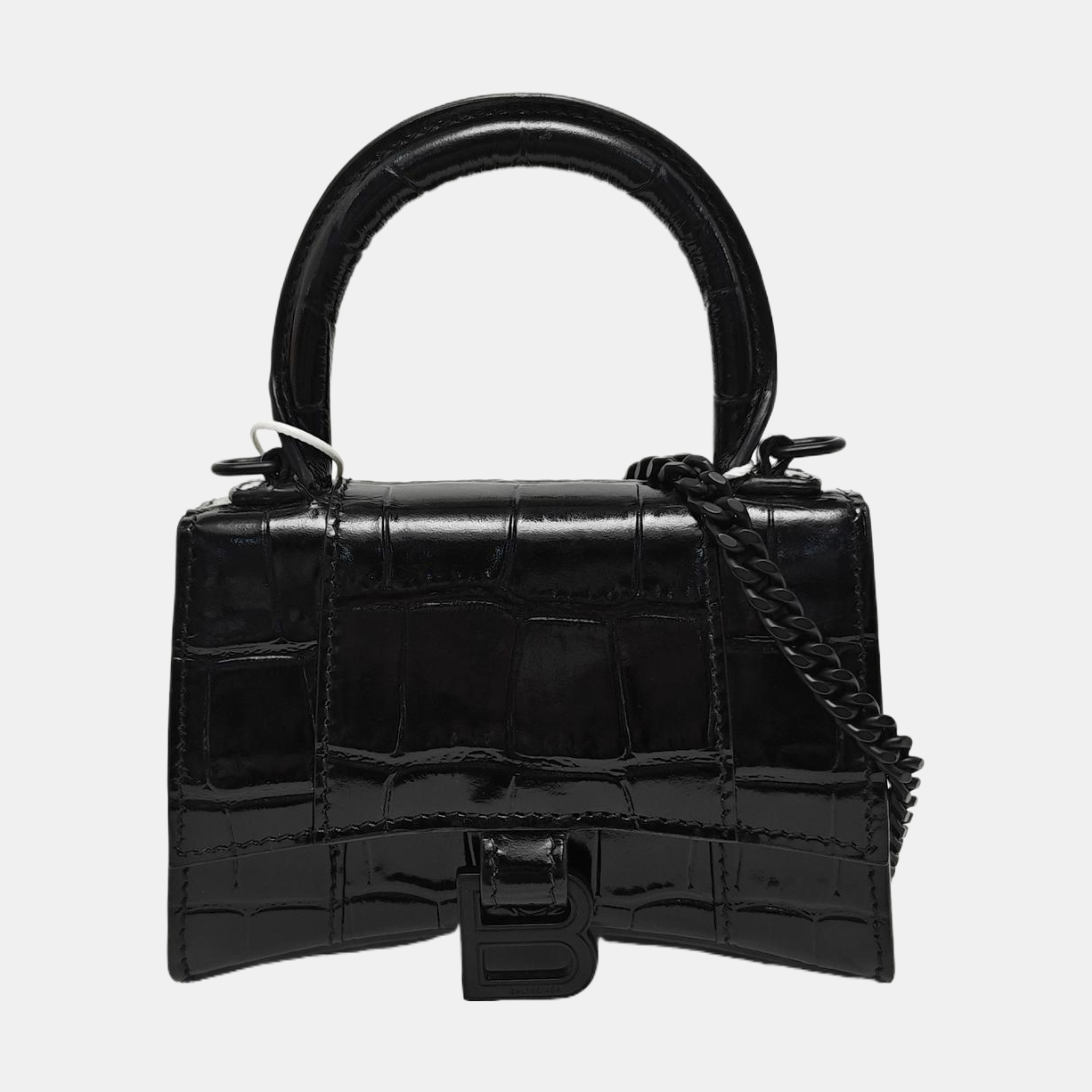 Hourglass Mini Calfskin Black