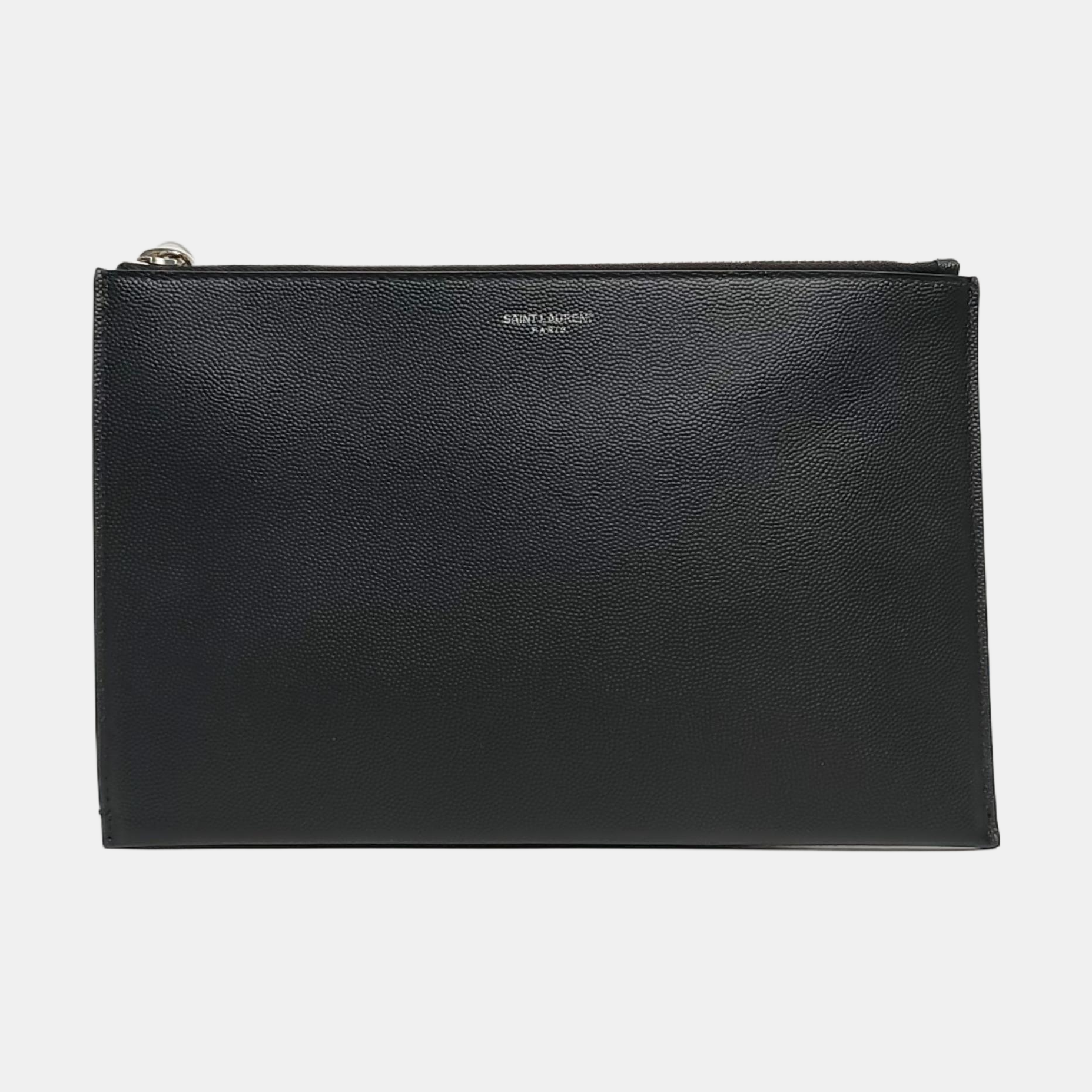 Calfskin Clutch Black