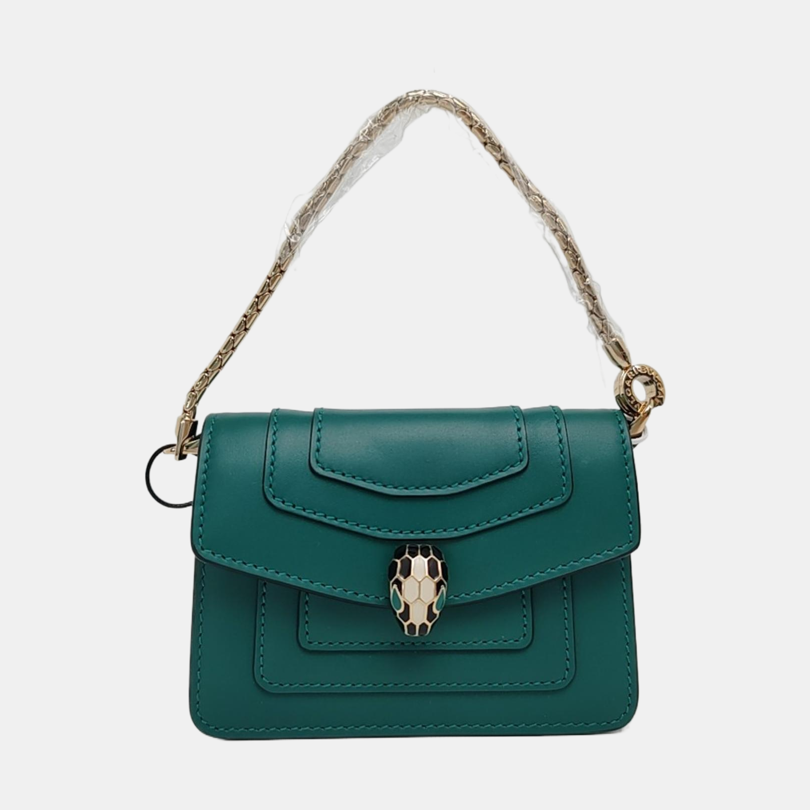 SERPENTI FOREVER Quilted Calfskin Green