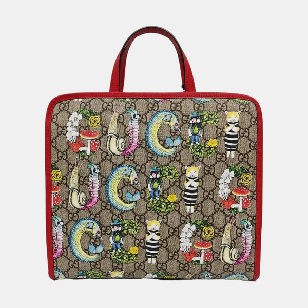 Children’s GG Bucket Monogram Coated Canvas Beige