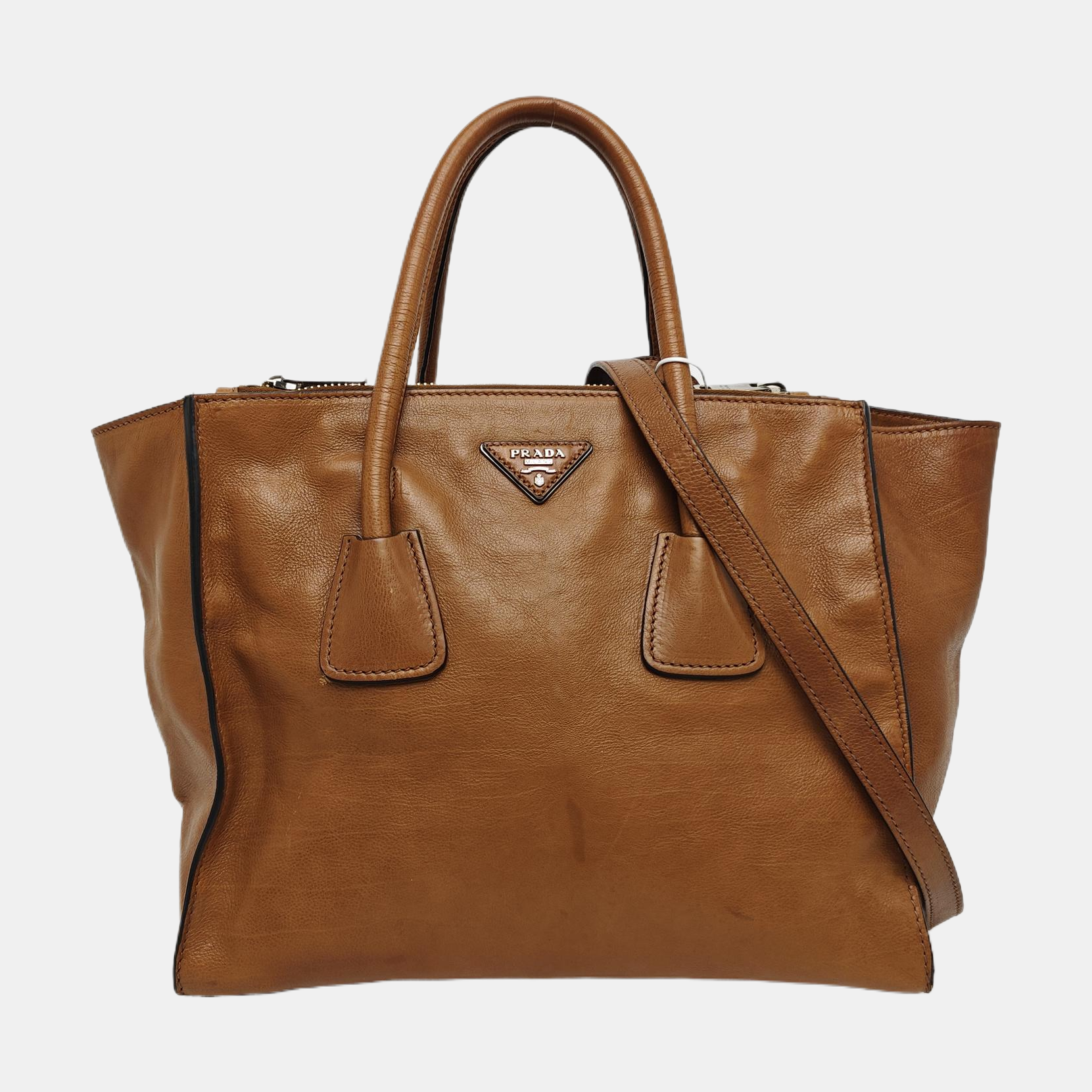 Calfskin Tote Bag Brown