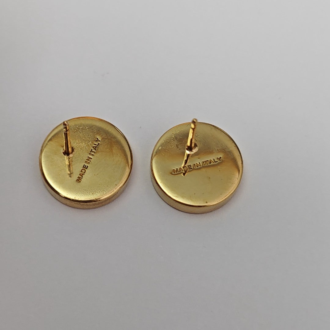 Metal Gold Stud Earrings