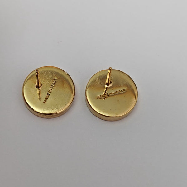 Metal Gold Stud Earrings
