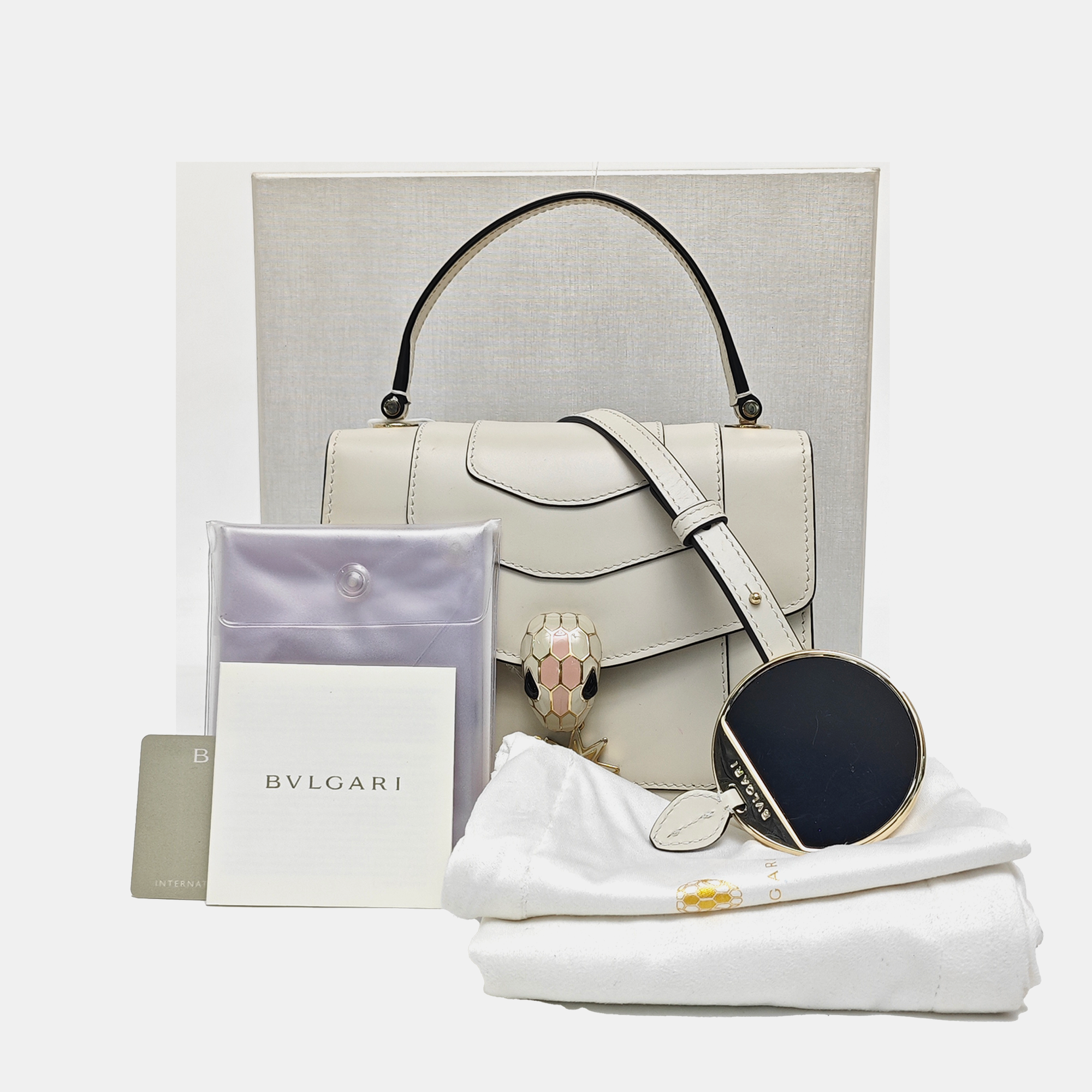 SERPENTI FOREVER Calfskin White