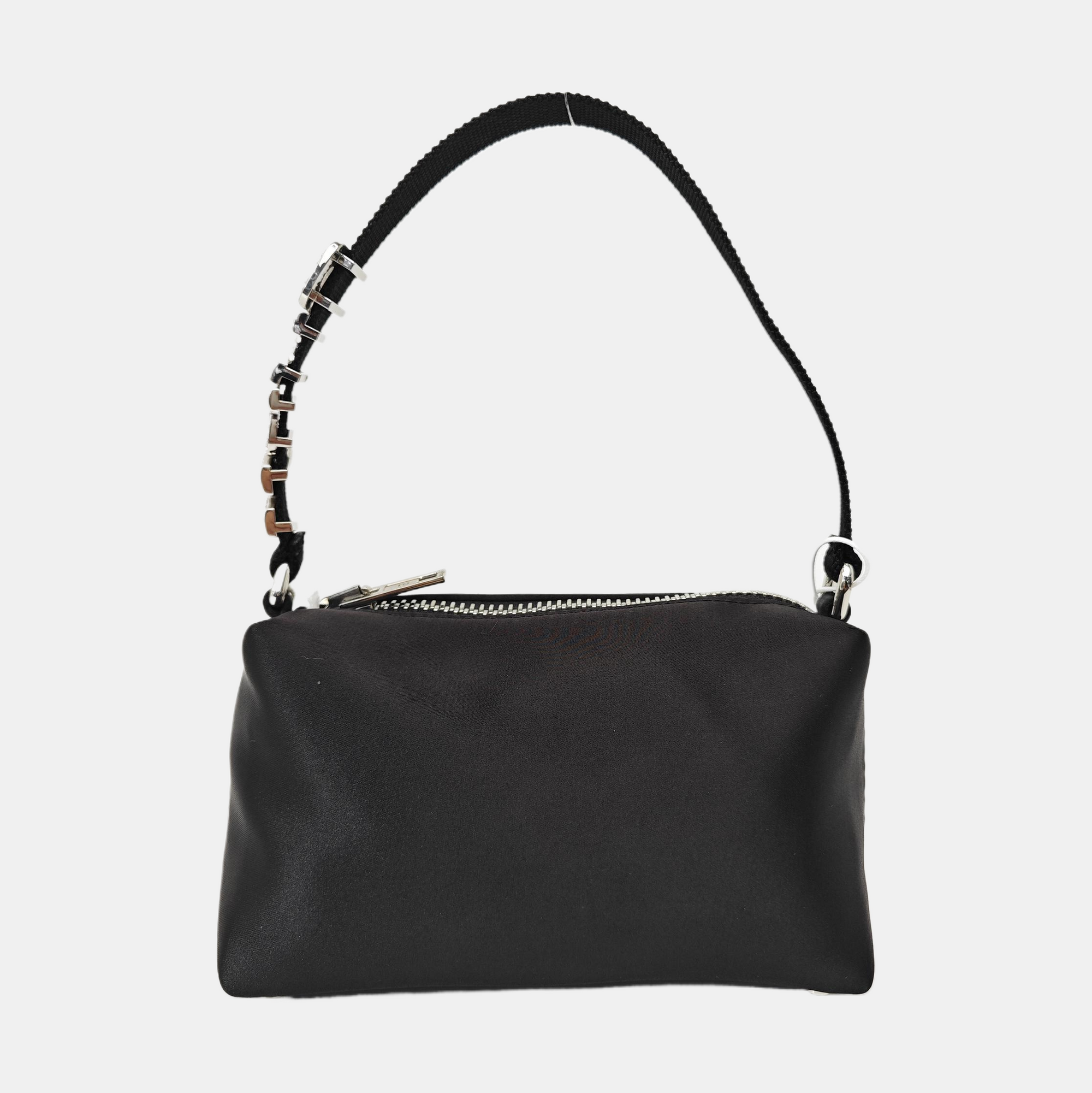 Fabric Top Handle Bag Black