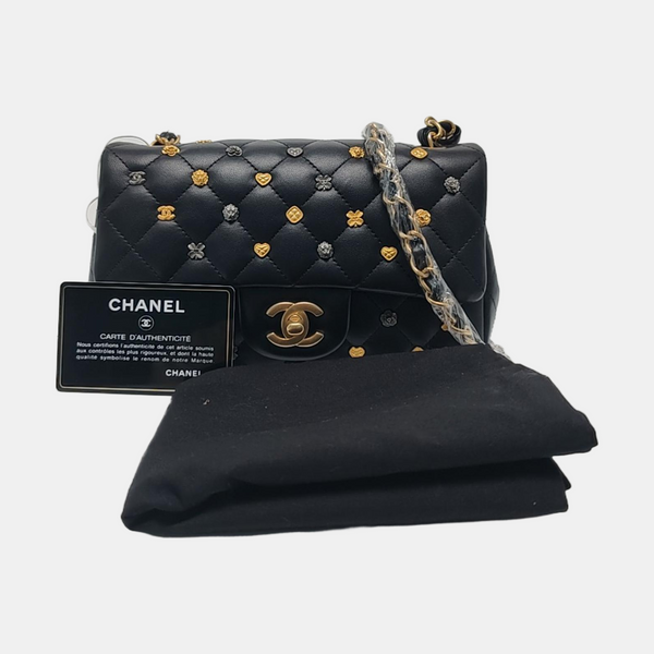 CLASSIC FLAP Mini Quilted Lambskin Black