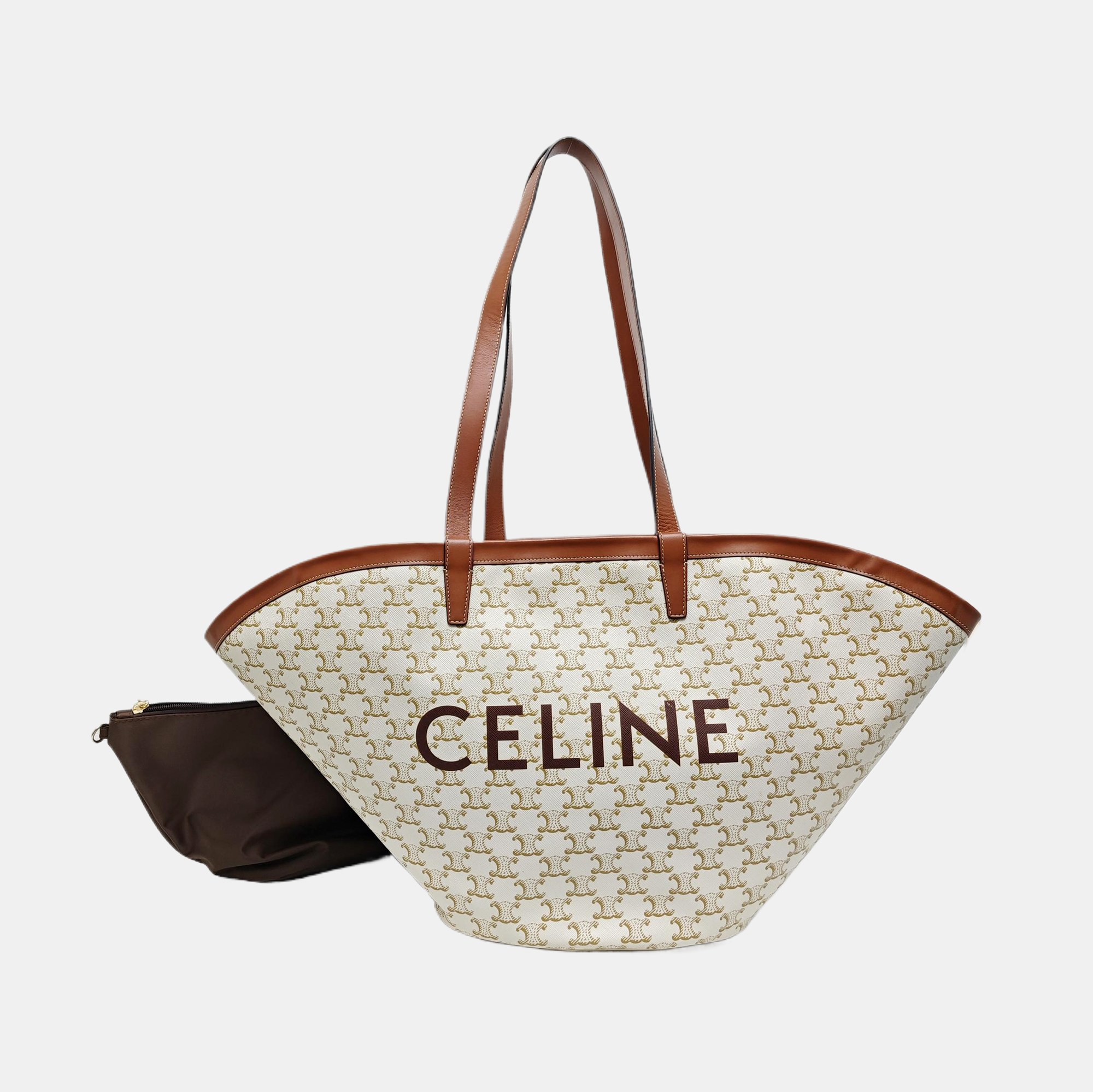 COUFFIN Large Coated Canvas White