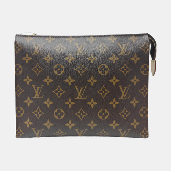 TOILET POCKET 26 Monogram Coated Canvas Brown