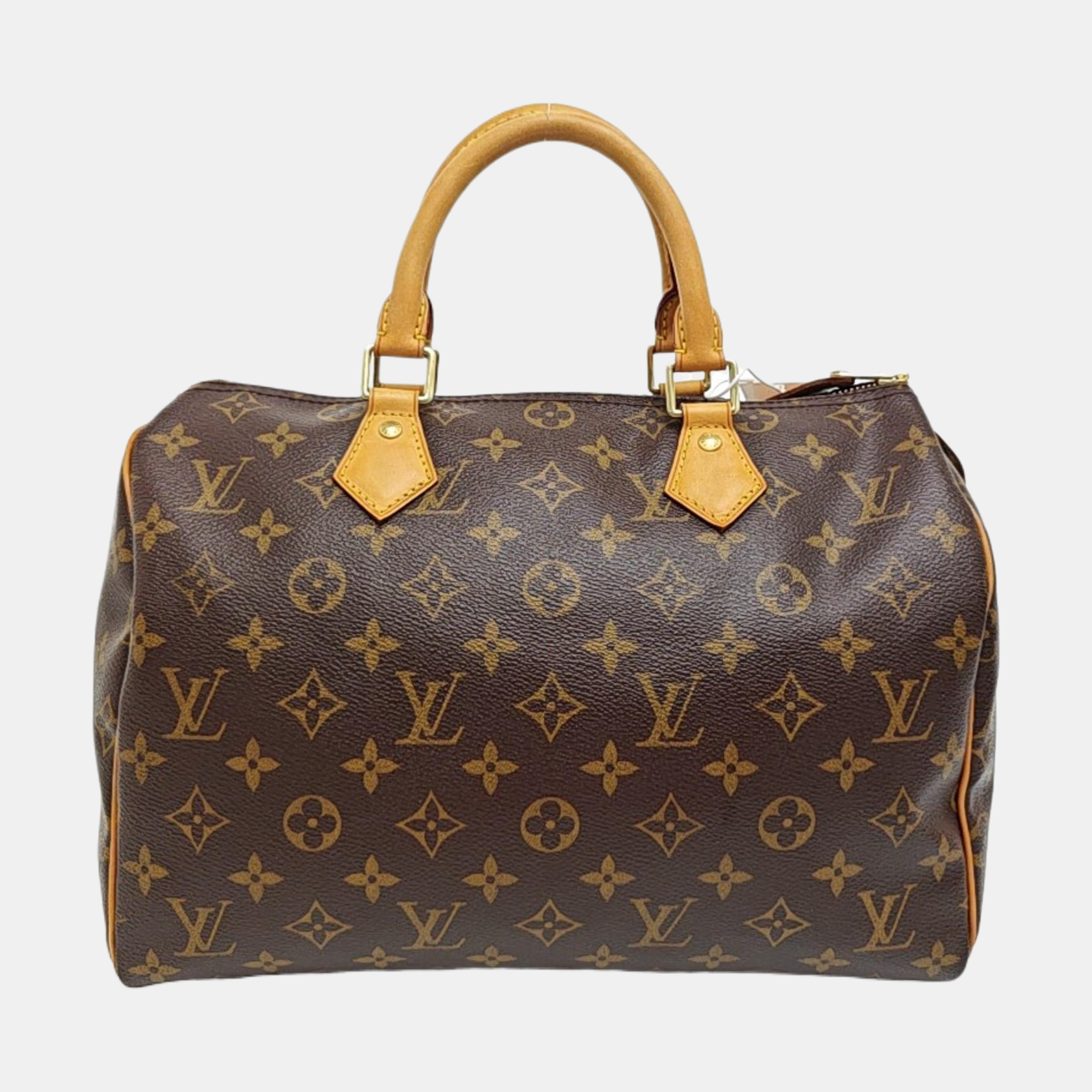 SPEEDY 30 Monogram Coated Canvas Brown