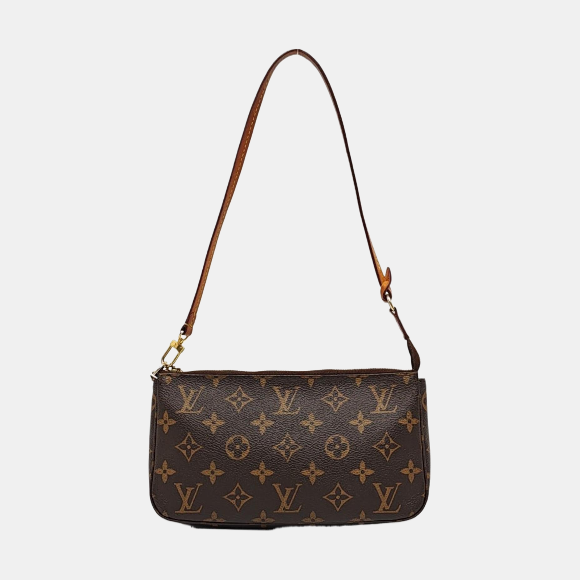 ACCESSOIRES GM Monogram Coated Canvas Brown