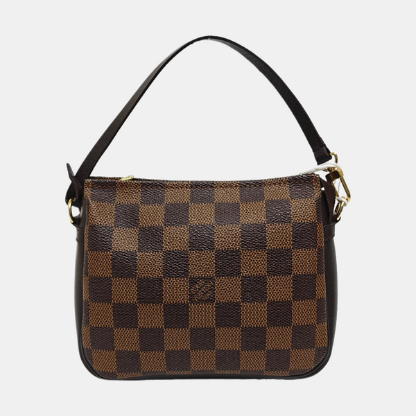 TROUSSE MAKE UP Damier Ebene Coated Canvas Brown
