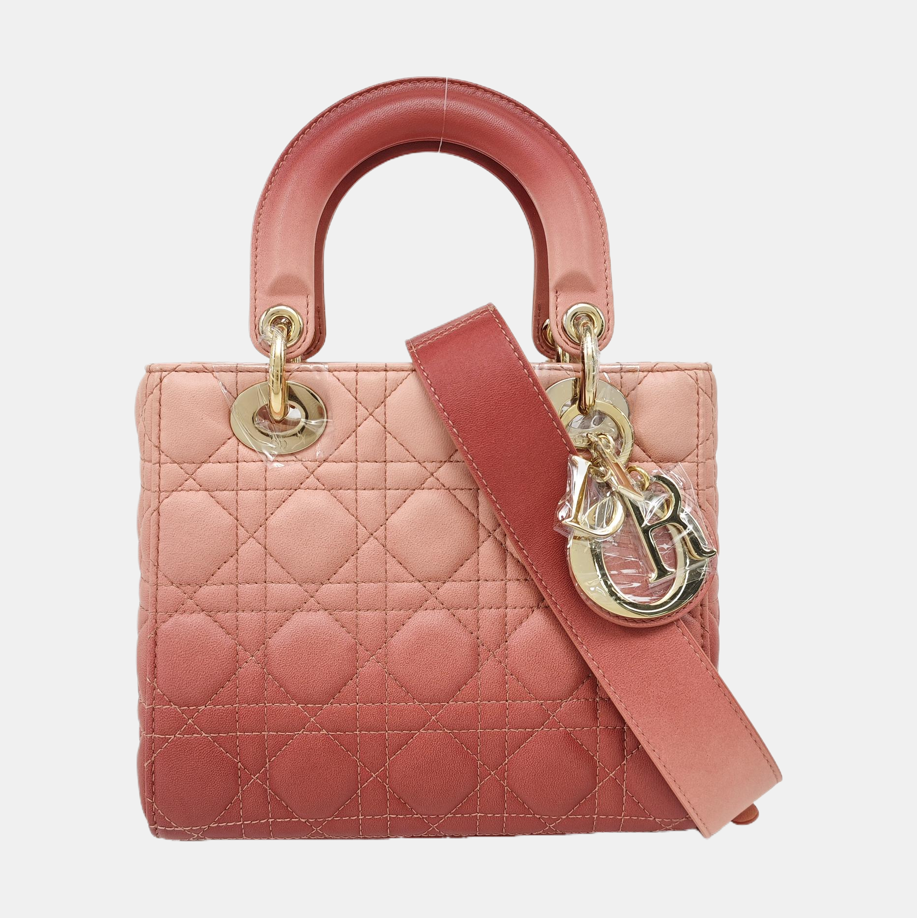 Lady Dior Small Cannage Lambskin Multicolor