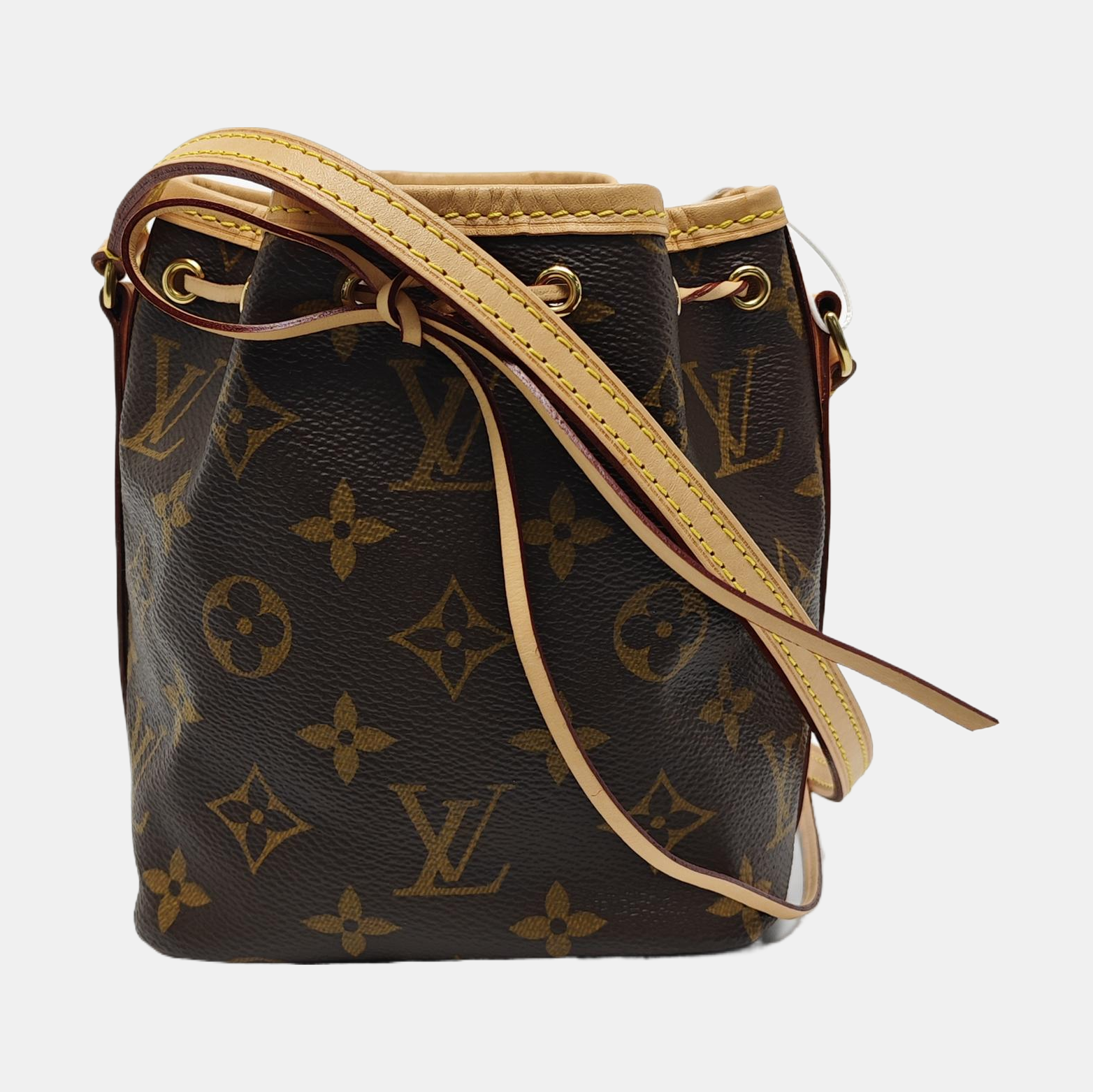 NÉONOÉ Nano Monogram Coated Canvas Brown