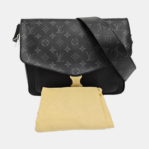 TAIGARAMA Monogram Coated Canvas Black