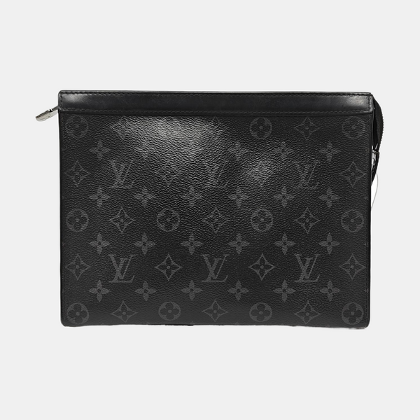 Pochette Voyag MM Monogram Coated Canvas Black