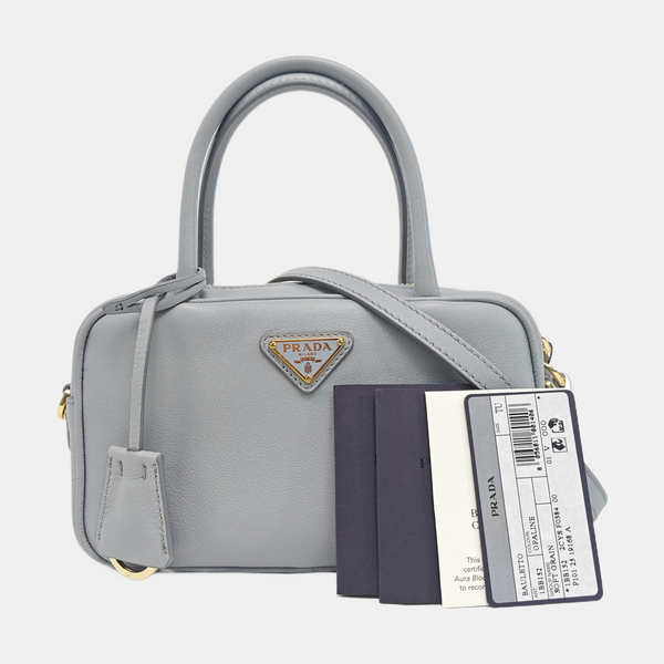Calfskin Shoulder Bag Blue