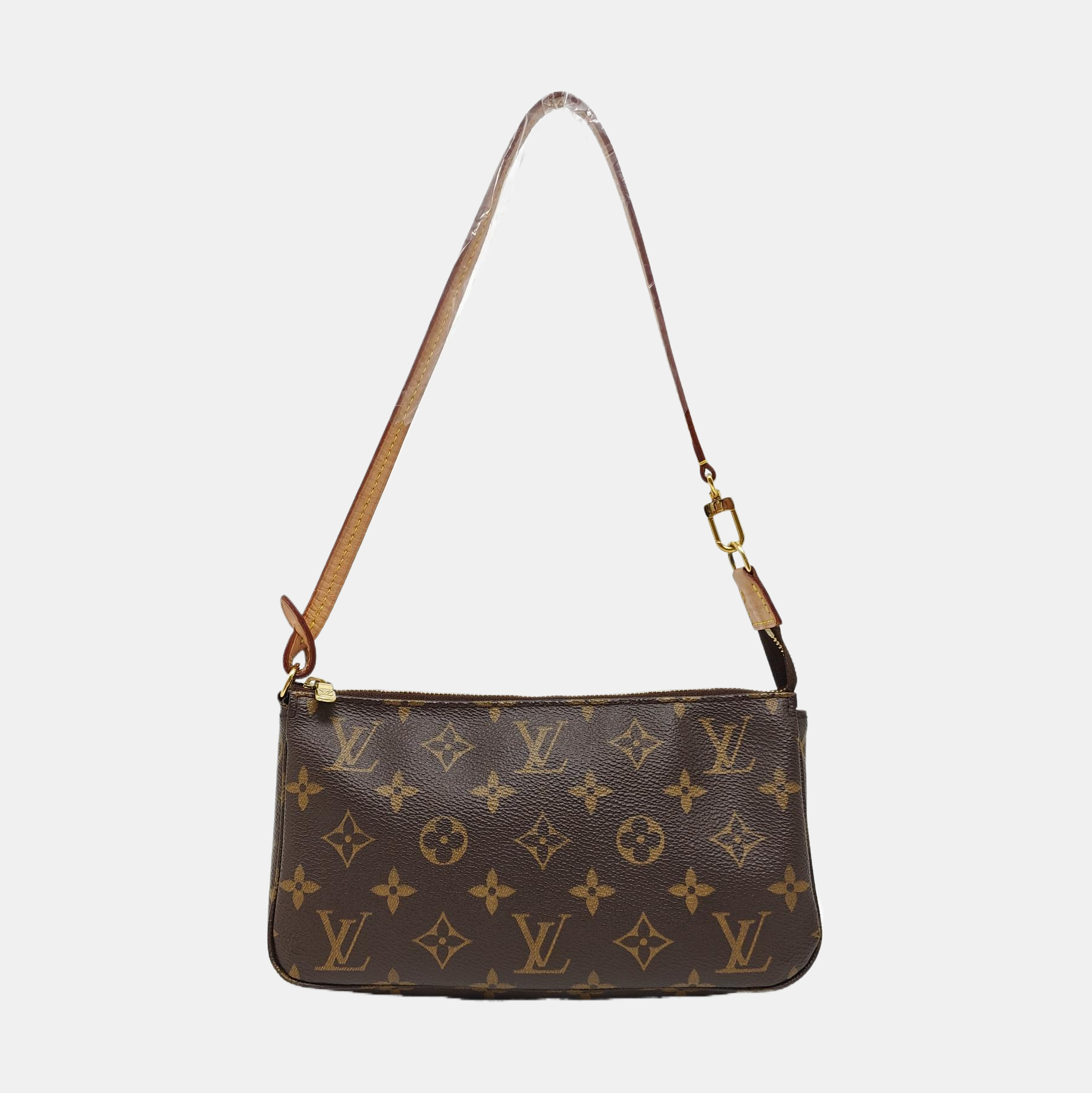 ACCESSOIRES GM Monogram Coated Canvas Brown
