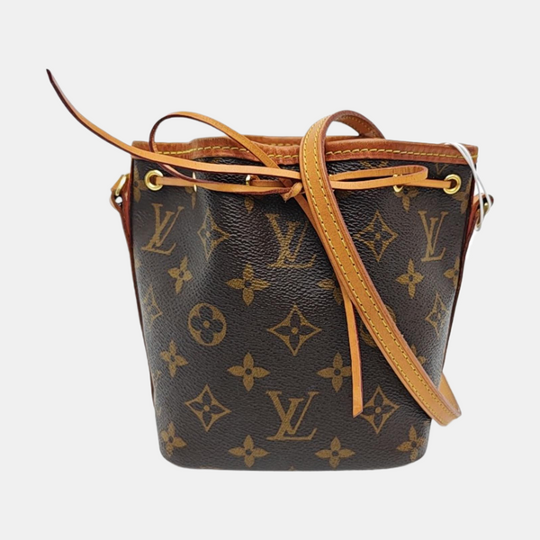 NÉONOÉ Nano Monogram Coated Canvas Brown