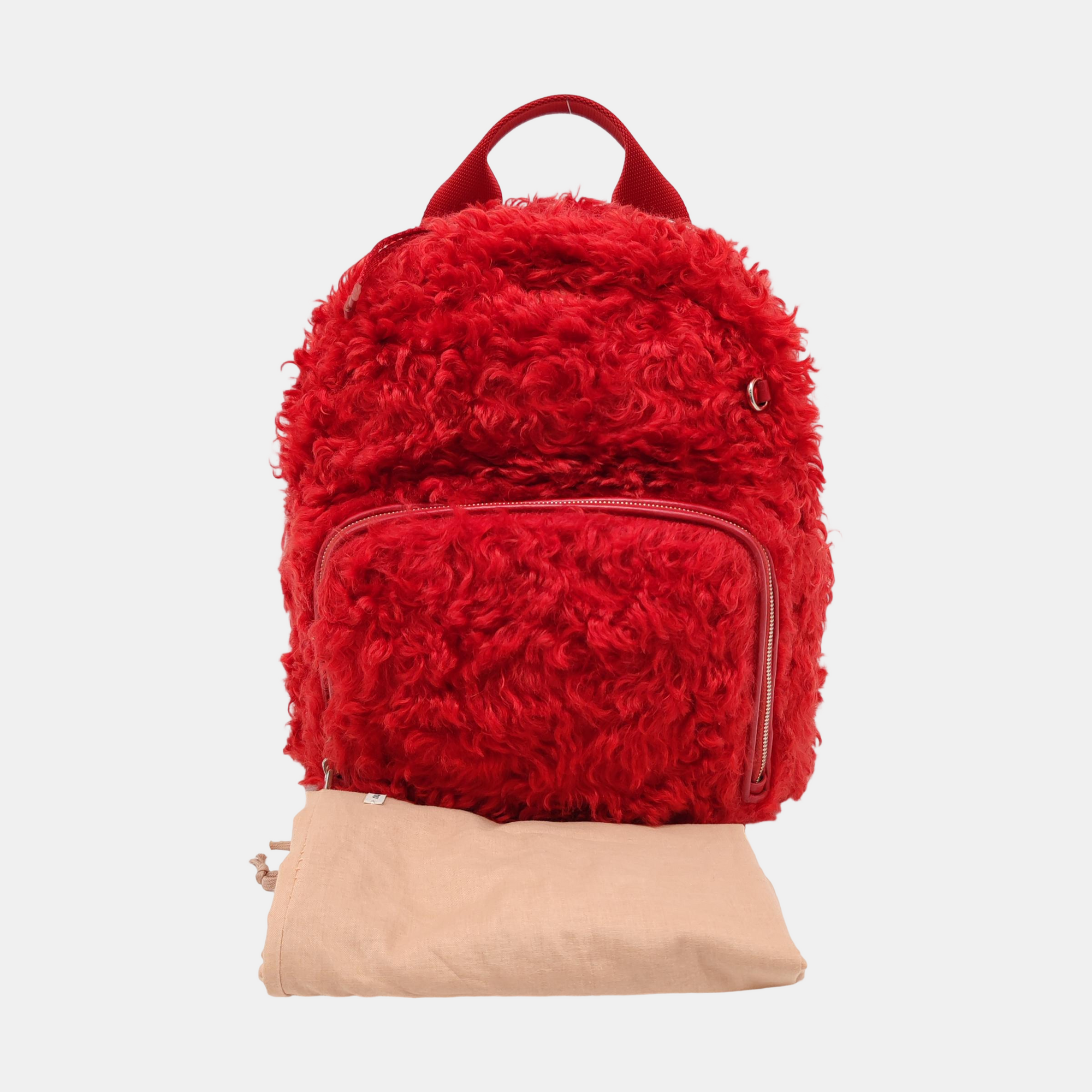 Fabric Backpack Red