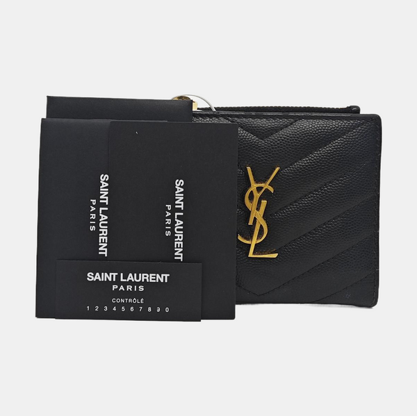 MONOGRAM Quilted Calfskin Black Wallet